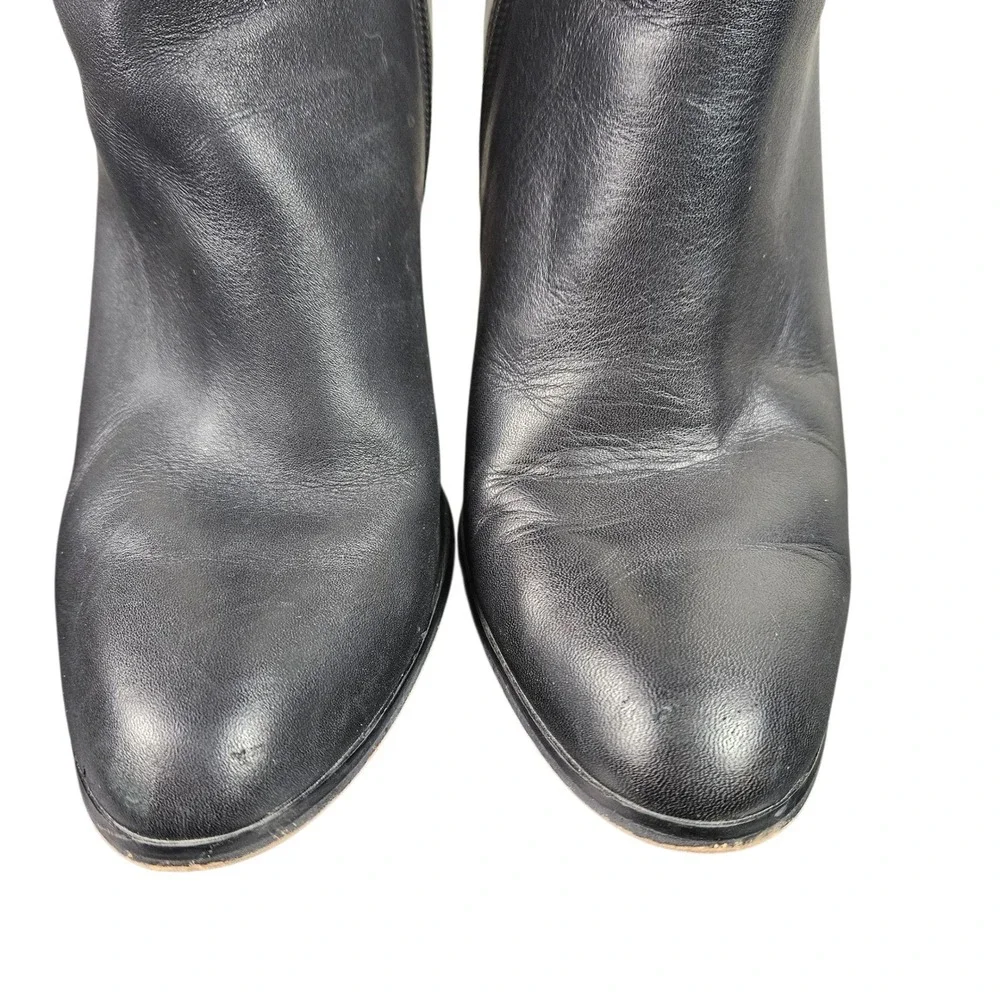Coach Jemma Black Leather Heeled‎ Ankle Boots Size 9B